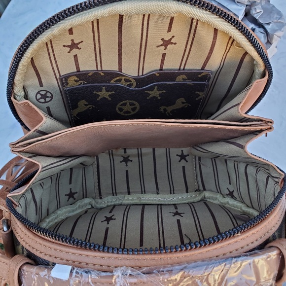 Montana West Signature Monogram Crossbody/Hip Bag - Picture 7 of 8